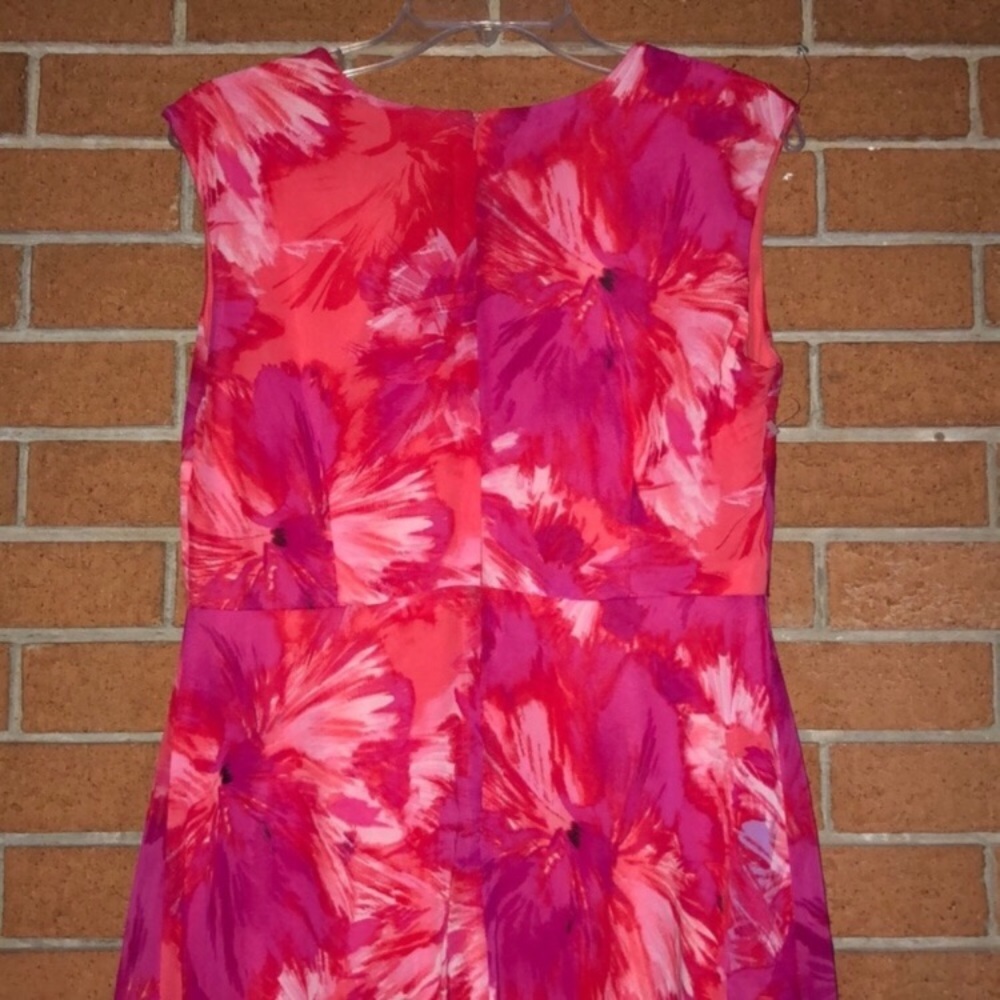 🌺SANDRA DARREN🌺FLORAL CHIFFON SHARKBITE DRESS🌺 - Picture 8 of 10